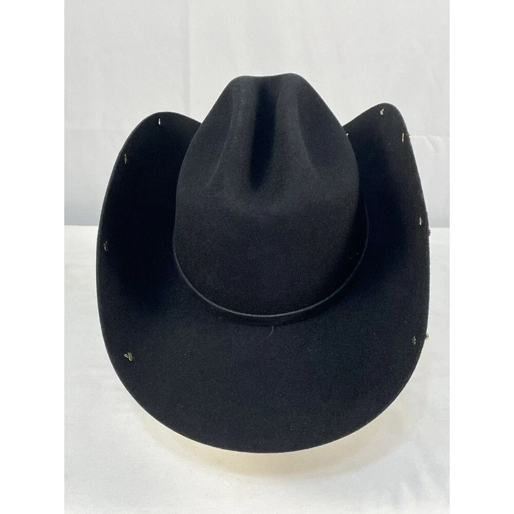 Bullhide by Montecarlo El Variado 6X Black Felt Cowboy Hat Size 7 1/8 Western